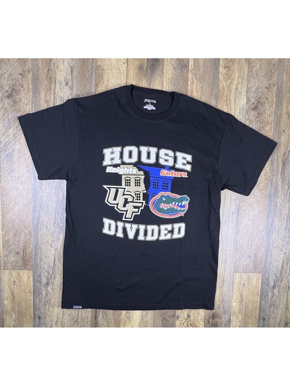 House Divided UCF Florida Gators Football Black Men's Size L LARGE T-Shirt NWOT